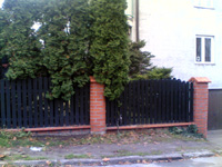 Adaptacja plotu pod wjazd